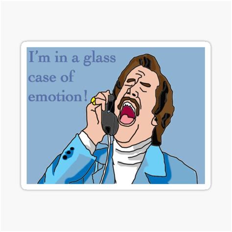 Glass Case Of Emotion Sticker For Sale By Piratej Redbubble