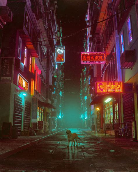 Artstation Year Of The Dog Beeple Ville Cyberpunk Cyberpunk City