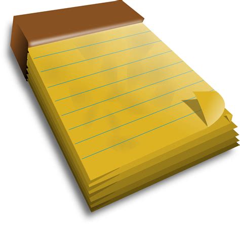 Cuaderno Amarillo Png Transparente Stickpng
