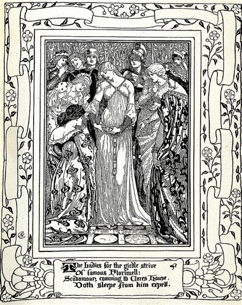 Spensers Faerie Queene Art Nouveau Illustration Hybrid Art Art