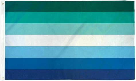 Amazon Com Gay Male Rainbow Flag 3x5 Ft LGBTQ Pride Blue Green 100D