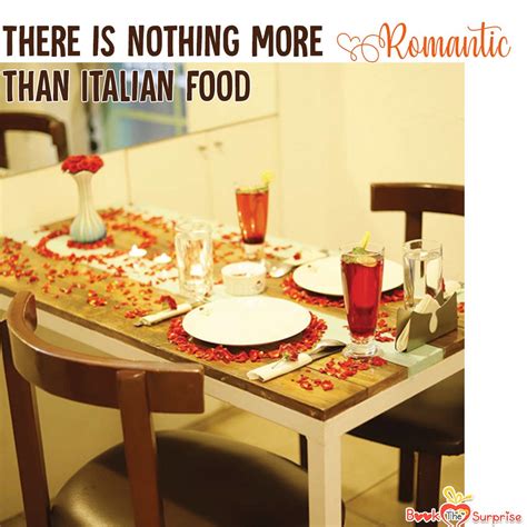 The right time to eat dinner. Italian Candle Light Dinner At Cute Cafe | BooktheSurprise ...