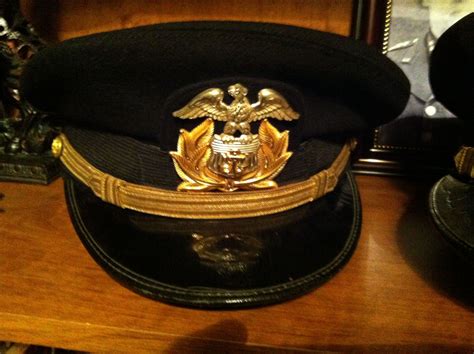 United States Merchant Marine Officers Service Cap This Is A Dark