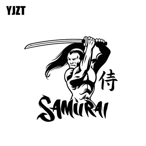 Yjzt 146133cm Vivid Japanese Powerful Samurai Warrior Decal Covering