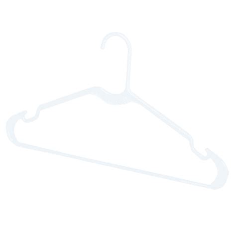 Mainstays Clothing Hangers 10 Pack White Durable Plastic