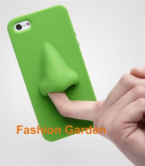 Free Shipping Hana Nose Silicone Cell Phone Holder For Iphone 4 Candy