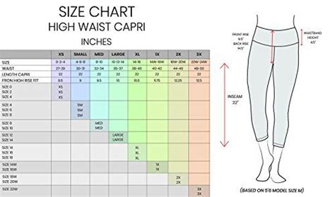 Yogalicious Tops Size Chart Printable