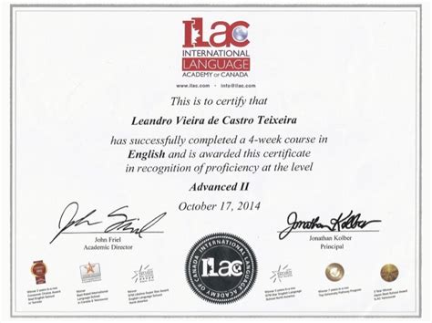 Ilac Certificate