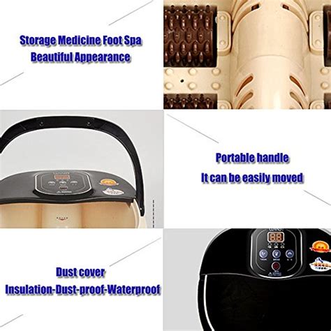 Foot Spa Bath Massager Multifunction Heat Infrared Vibrating Air Bubble Electric Foot Massager
