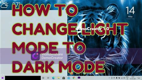 How To Change Light Mode To Dark Mode In Laptop Youtube