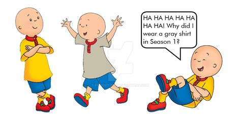 Caillou Laughs At His Character Design By Funguy2001 On Deviantart