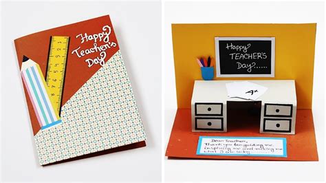 Diy Teachers Day Card How To Make Teachers Day Pop Up Card