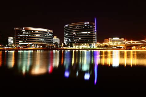 Tempe Town Lake At Night I Took This Photo Of Tempe Town