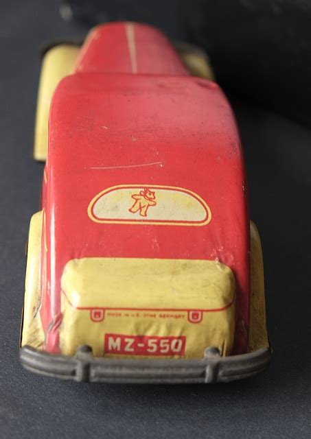 Motormobilia Tin Toy Car Diestler Germany Us Zone 1950