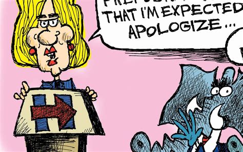 Cartoon Hillarys Apology The Independent News Events Opinion More