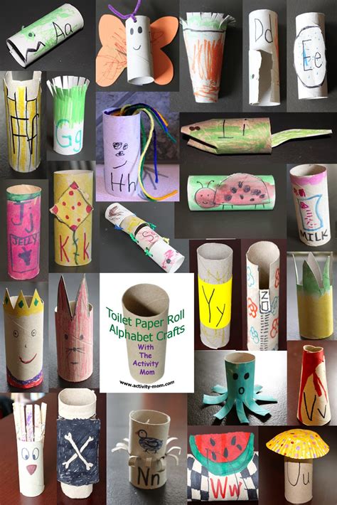 The Activity Mom Toilet Paper Tube Alphabet Crafts A Z