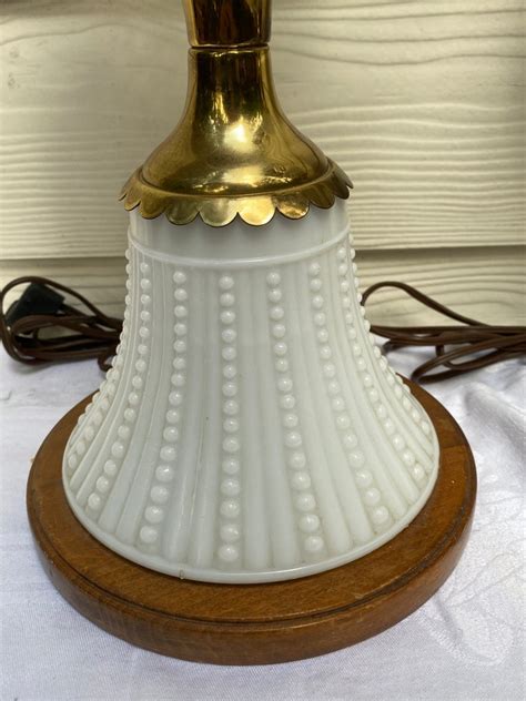 Fenton Hobnail Milk Glass Table Lamps Vintage Milk Glass Etsy