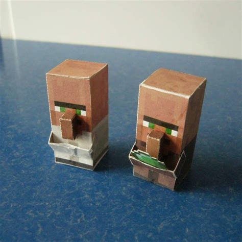 Papercraft Project Mini Mobs Villagers All Texture Papercraft