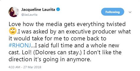 Jacqueline Laurita Explains Why She Isnt Returning To Rhonj