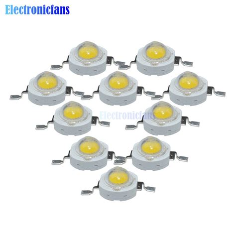 Pcs W Led Bulbs High Power Lamp Smd Beads Pure White Lm