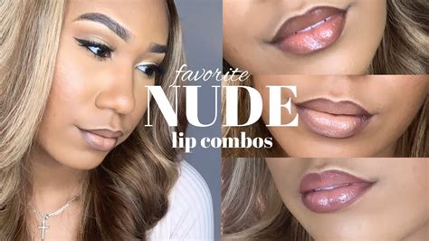 NUDE LIP COMBOS FOR WOC DRUGSTORE FRIENDLY BROOKE KENNEDY YouTube