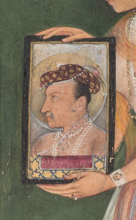 Nur Jahan Holding A Portrait Of Emperor Jahangir Mughal Paintings