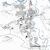 Lageplan & Schwarzplan von Dessau-Roßlau zum Download als PDF, 1:50 000