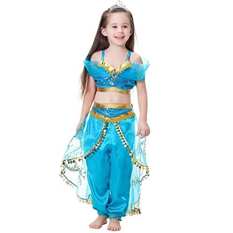buy girls princess jasmine costume halloween party dress up online at desertcartuae