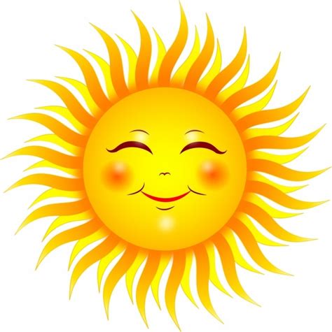 Smiling Sun Free Vector In Adobe Illustrator Ai Ai Encapsulated