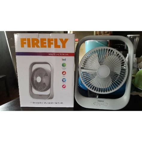 Firefly Rechargeable Fan With Led Light On Hand Shopee Philippines