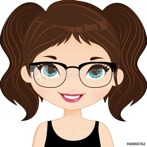 Girl Avatar Glasses Stock Image And Royalty Free Vector