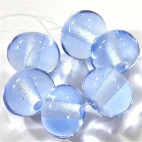 Blue Glossy Shiny Glass Beads Packaging Type Poly Pack For Jewelry Making At Best Price In