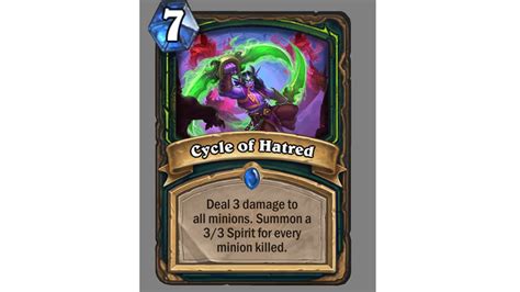 Hearthstone Scholomance Expansion Card Reveal Cycle Of Hatred