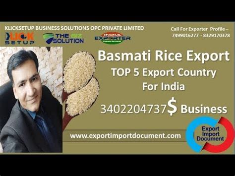 1121 sella/parboiled xxl basmati rice. Basmati Rice Export TOP 5 Export Buyer Country For India ...