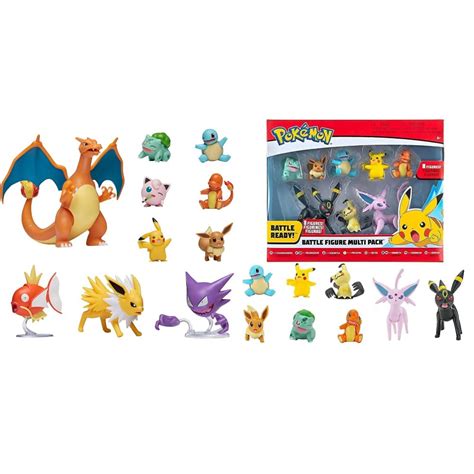 Buy Pokemon Official Ultimate Battle Figure 10 Pack And Battle Figure 8 Pack Features Charmander