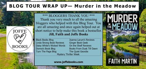 Blog Tour Wrap Up Murder In The Meadow By Faith Martin Books N All