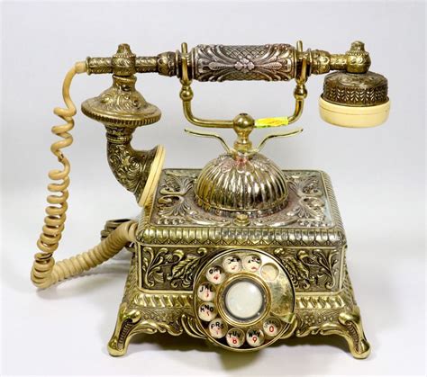 Vintage French Victorian Brass Rotary Phone Kastner Auctions