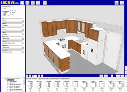 Create a 3d room and adjust it to the size of your home. ikea-kitchen-planner1
