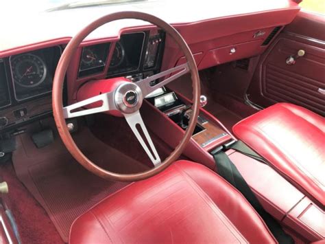 1969 Chevrolet Camaro Z28 With Beautiful Red Leather Interior Classic