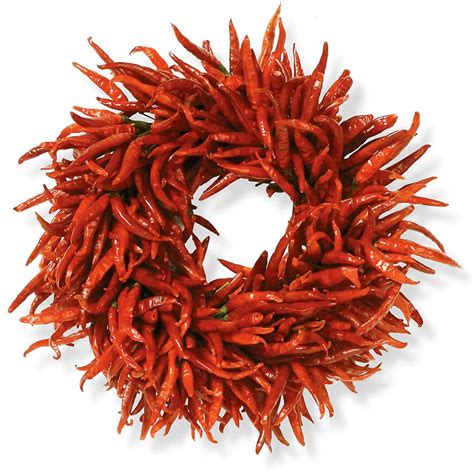 Decorative Work Organic Chili Wreath