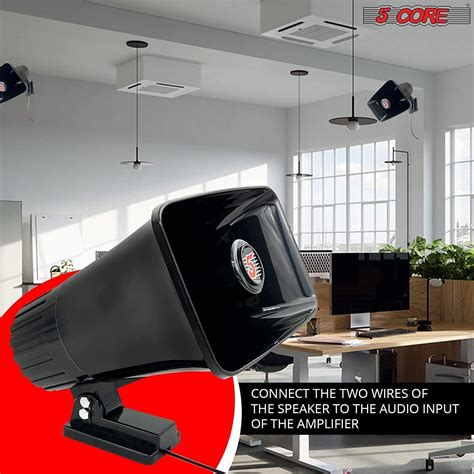 5 Core 8 Pieces Outdoor Indoor Pa Horn Speaker Waterproof Loud 8 Powe 5 Core Speaker