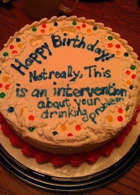 Now that's something worth celebrating! funny birthday cake intervention | Funny birthday cakes, Cake fails, Funny cake