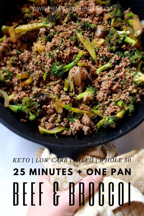 This easy keto beef and broccoli recipe is not only delicious but you can make it in 15 minutes! Keto Ground Beef and Broccoli Stir Fry | MeatRx