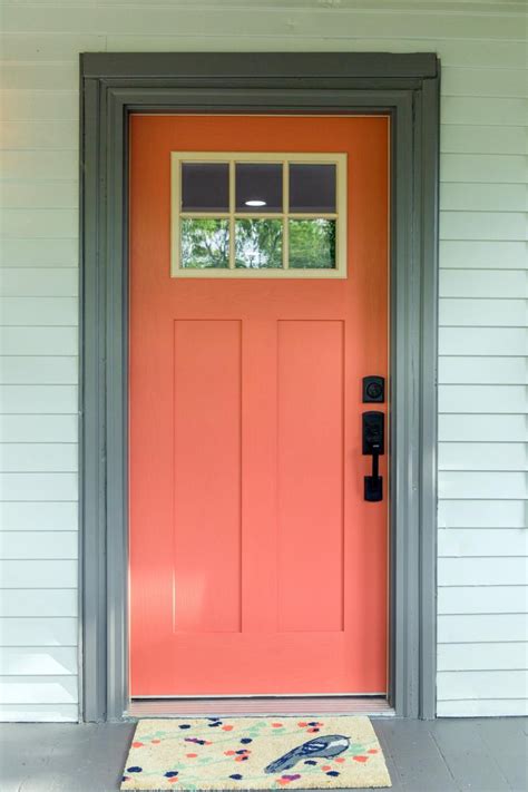 Orange Front Door Diy