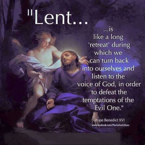 Pope Benedict Xvi Quote On Lent Catholic Lent Lent Prayers Lent Quotes