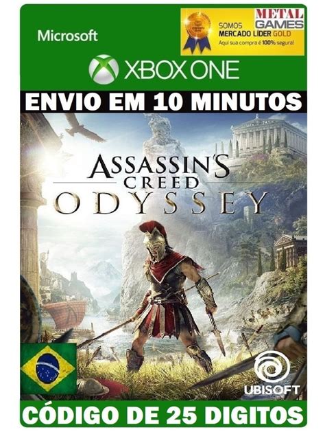Assassins Creed Odyssey Xbox One Código De 25 Digitos R 178 60 em