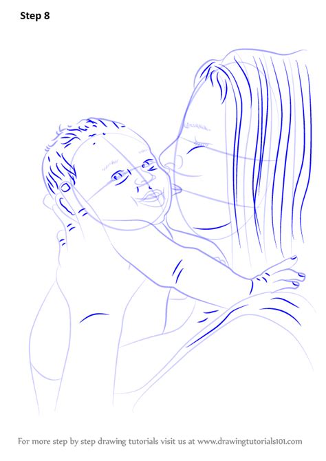 Learn how to draw a man by following the steps in this tutorial. Learn How to Draw Mother Kissing Baby (Other People) Step ...