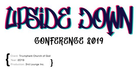 Upside Down Conference 2019 on Behance | Conference, Neon signs, Upside ...