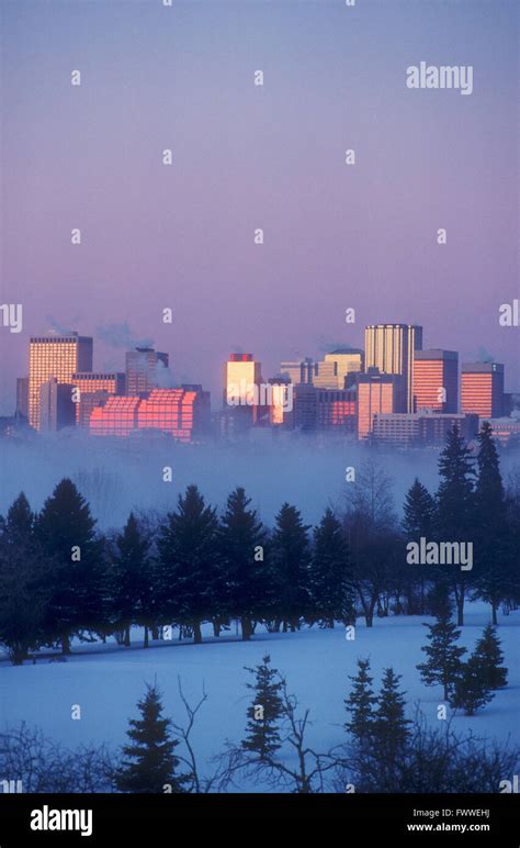 Edmonton City Skyline Edmonton Alberta Canada Stock Photo Alamy