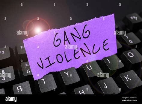 Inspiration showing sign Gang Violence. Word for infringement of the